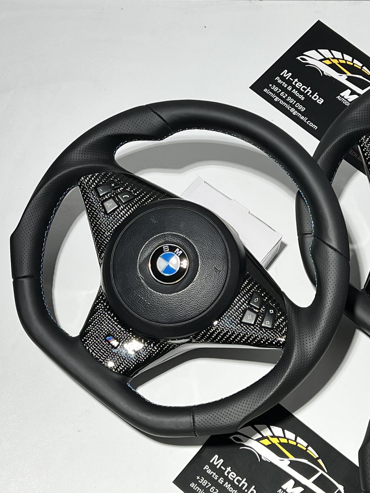 Full Custom M Sport Carbon Steering Wheel for BMW E60 E61 E63 E64 M5 M6 - Image 3