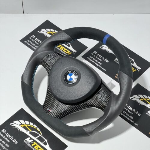 Full Custom M Sport Steering Weel Alcantara Carbon for BMW E90 E91 E92 E93 E81 E82 E87 E88