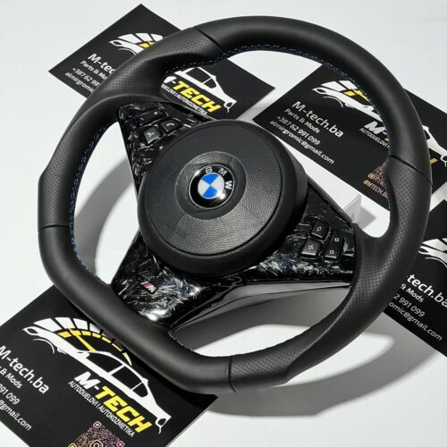 BMW Custom Tuning M Sport Forged Carbon Steering Wheel for E60 E61 E63 E64 M5 M6
