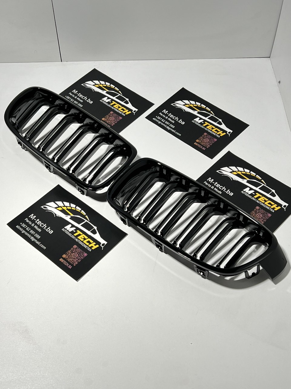 BMW F30 F31 M Grills Glossy Black - Image 3