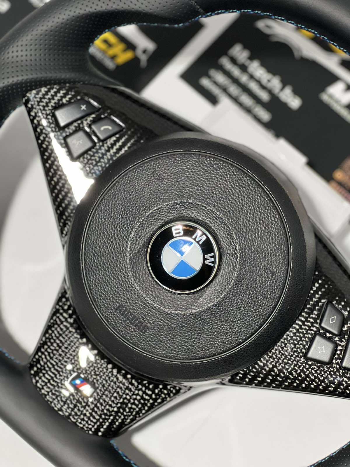 Full Custom M Sport Carbon Steering Wheel for BMW E60 E61 E63 E64 M5 M6 - Image 4
